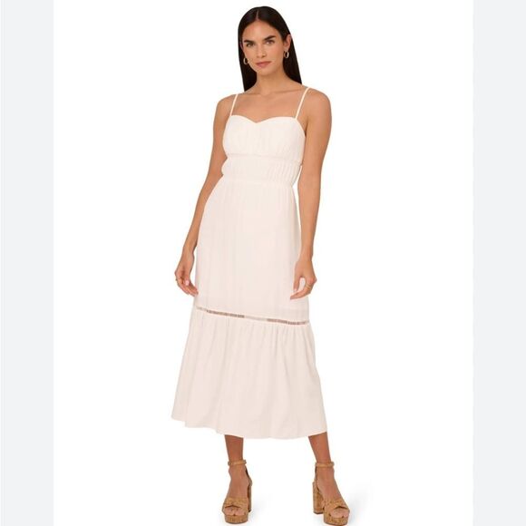 Adrianna Papell Women's Sweetheart-Neck Sleeveless Midi Dress size 12 NWT $129 - Picture 2 of 4